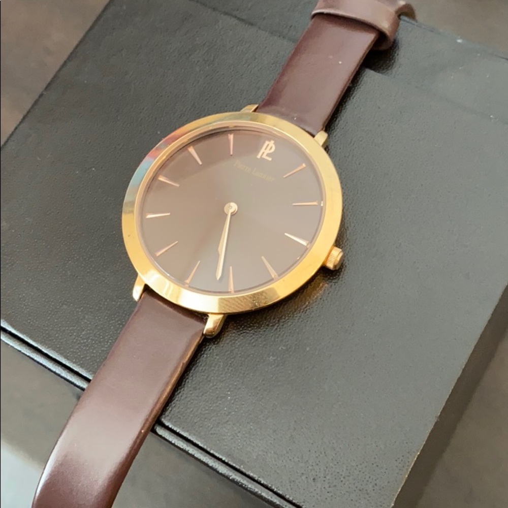 Pierre Lannier watch rose gold and brown